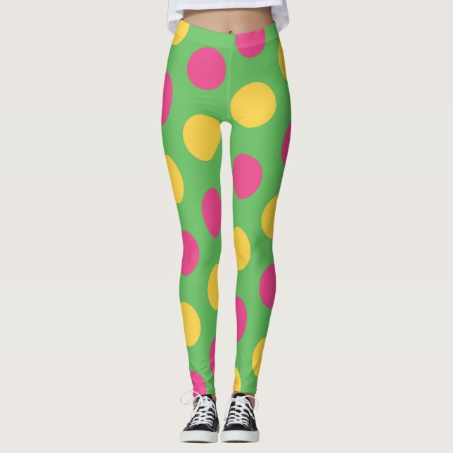 Legging Padrão de humor Retro Groovy 1960s (Frente)