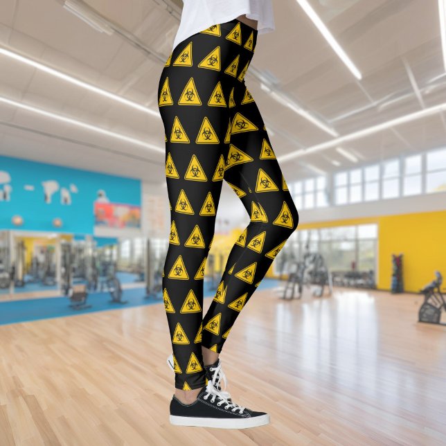 Legging Padrão de Ícone de Perigo Biológico (Criador carregado)