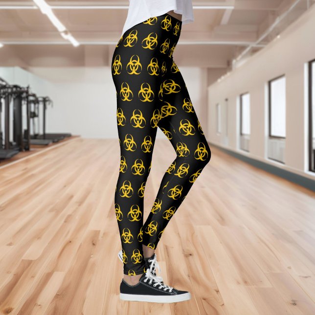 Legging Padrão de Ícone de Perigo Biológico (Criador carregado)