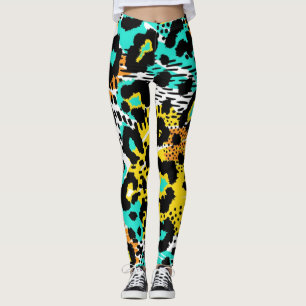 Legging Padrão de impressão animal