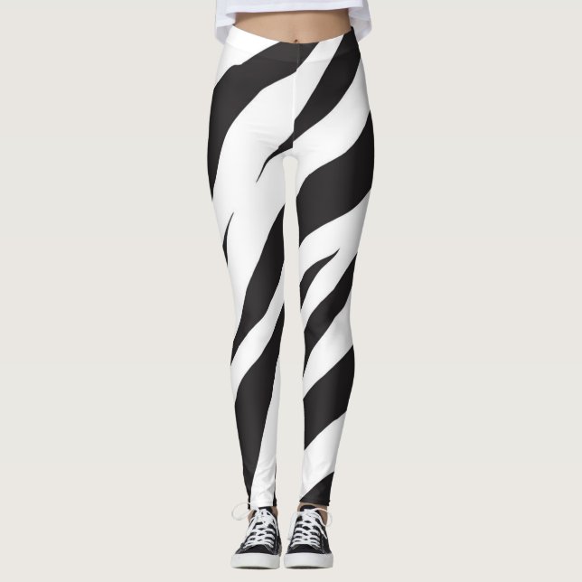 Legging Padrão de impressão animal (Frente)