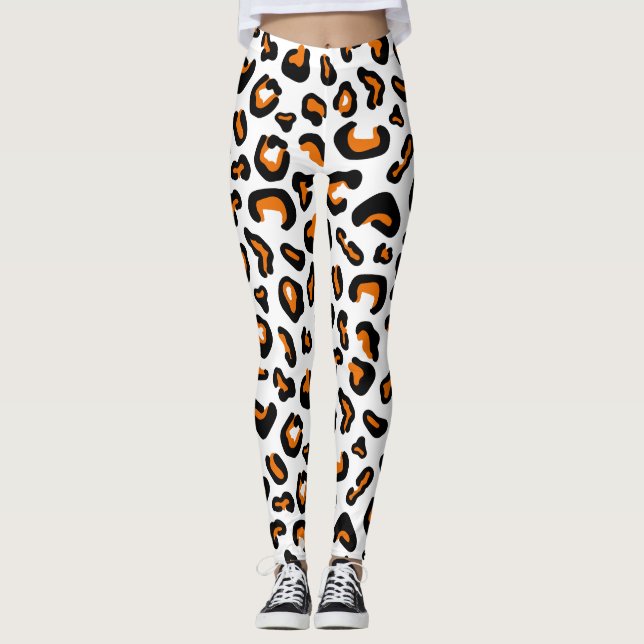 Legging Padrão de impressão animal (Frente)