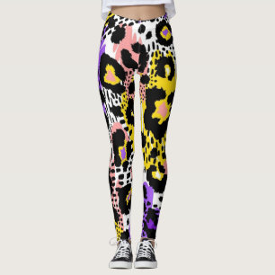 Legging Padrão de impressão animal