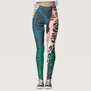 Legging Padrão de impressão animal