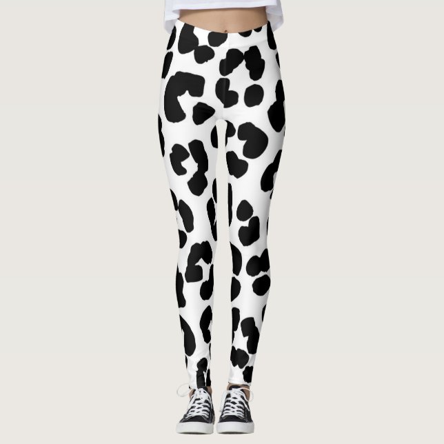 Legging Padrão de impressão animal (Frente)