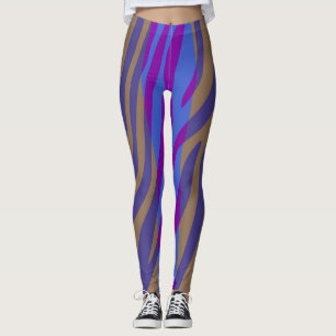Legging Padrão de Impressão da Zebra Moderna #19