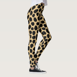 Legging Padrão de Impressão de Animais Chic Wildlife Cheet