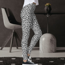 Padrão de Impressão de Leopardo Safari Cinza e Pre