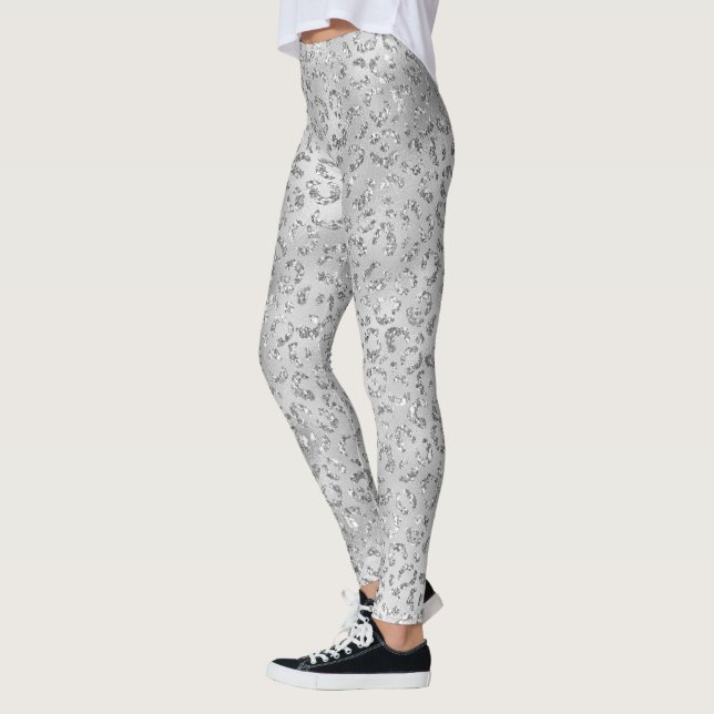 Legging Padrão de Impressão de Pele de Leopardo Chita Prat (Esquerda)