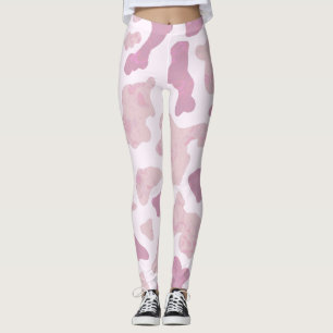 Legging Padrão de Impressão de Vaca