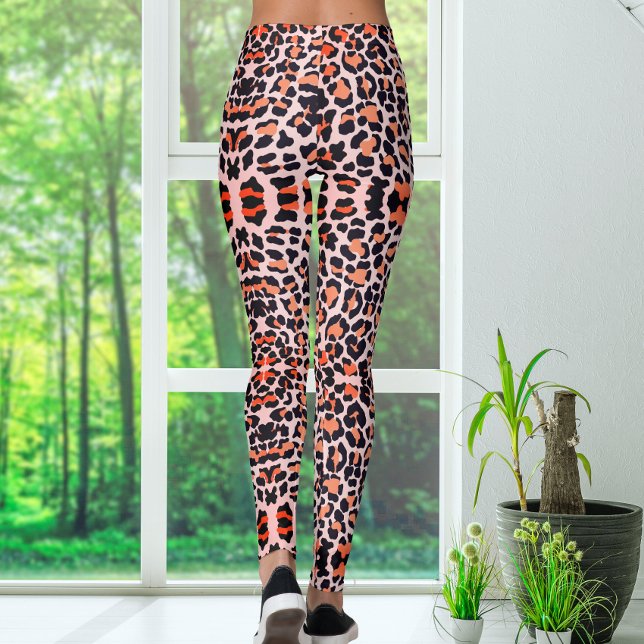 Legging Padrão de Impressão do Leopardo Natural (Criador carregado)