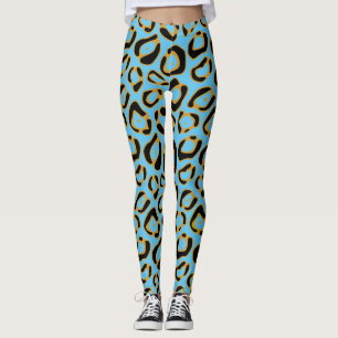 Legging Padrão de Impressão Socialite Leopard