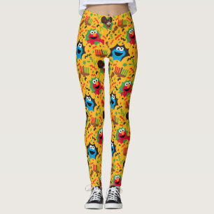 Legging Padrão de Kwanzaa Street Sesame