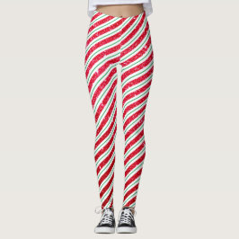 Legging Padrão de Lanterna de Caneta de Natal Bonita