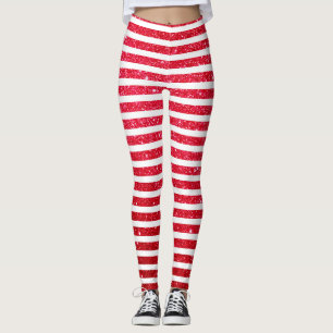 Legging Padrão de Lanterna de Caneta de Natal Bonita