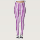 Legging Padrão de listras roxas<br><div class="desc">Bonito leggings de padrão de listras roxas.</div>