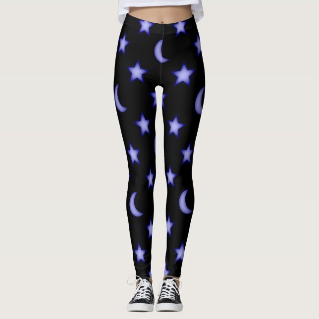 Legging Padrão de luas e estrelas (Frente)
