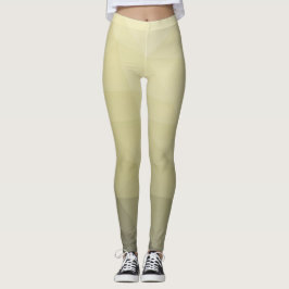 Legging Padrão de malha verde da cinza amarela clara