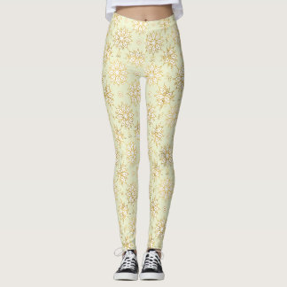 Legging Padrão de Mandala Floral de Luxo Elegante