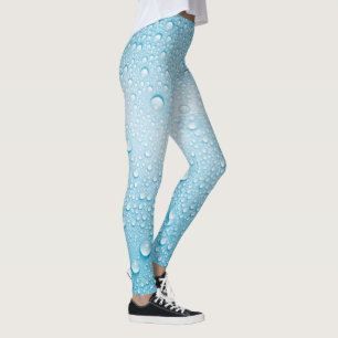 LEGGING PADRÃO DE MASSA AZUL RAINDROP