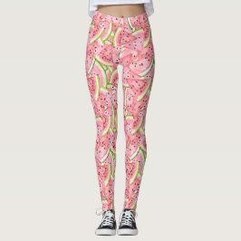 Legging Padrão de Melancia Whimsical