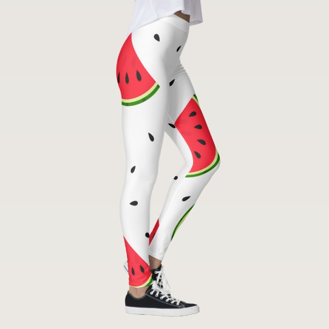 Legging Padrão de melancias vermelhas (Direita)