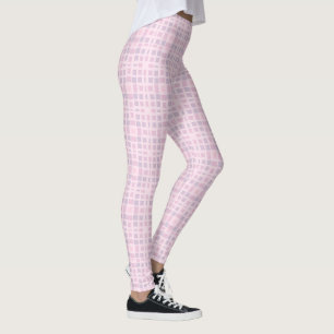 Legging Padrão de mosaico rosa