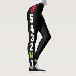 Legging Padrão de Mudança de 6 Marchas de Motocicleta Supe