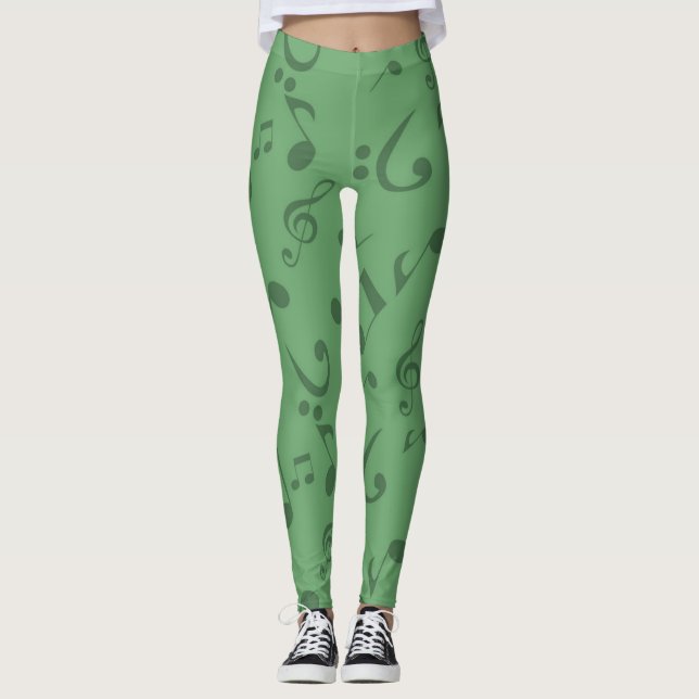 Legging Padrão de música (Frente)