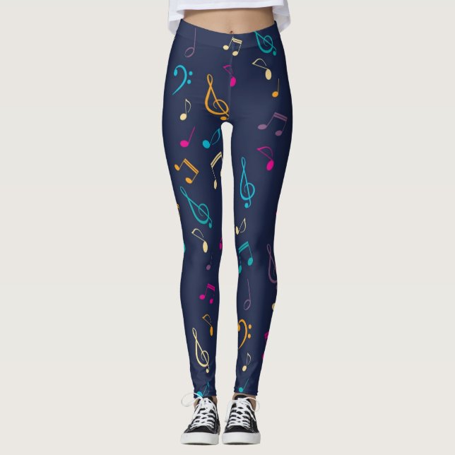 Legging Padrão de música (Frente)