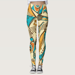 Legging Padrão de música