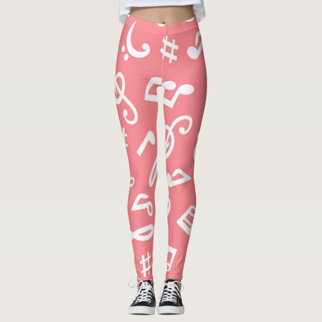 Legging Padrão de música (Frente)