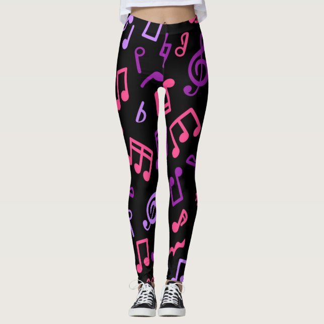 Legging Padrão de música (Frente)