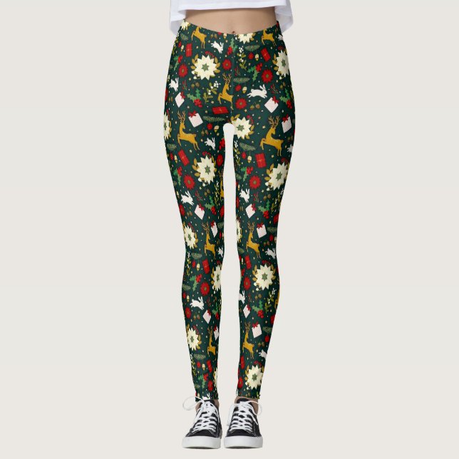 Legging padrão de Natal    (Frente)