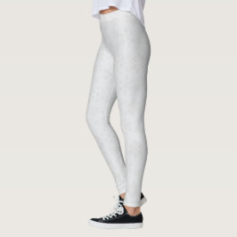 Legging Padrão de Natal de Inverno Floco de Neve