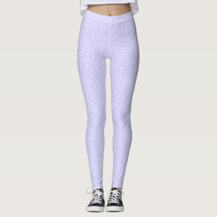 Legging Padrão de Nuvem Rosa Verão