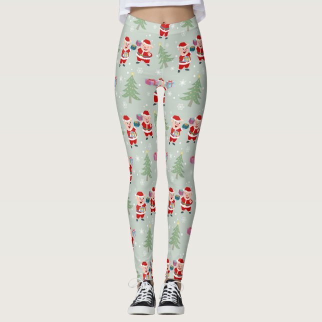 Legging Padrão de Ofertas de Ofertas de papais noeis (Frente)