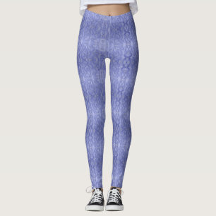 Legging Padrão de Onda Azul - Abstrato de distribuição