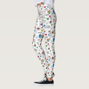 Legging Padrão de Orgulho gay Doodle