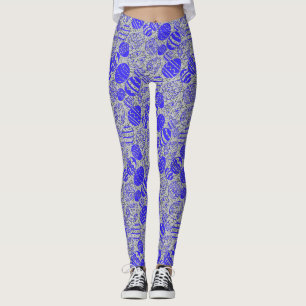 Legging Padrão de Ovos de Páscoa 01.b LGrey BG