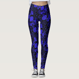 Legging Padrão de Ovos de Páscoa 01.b Preto BG
