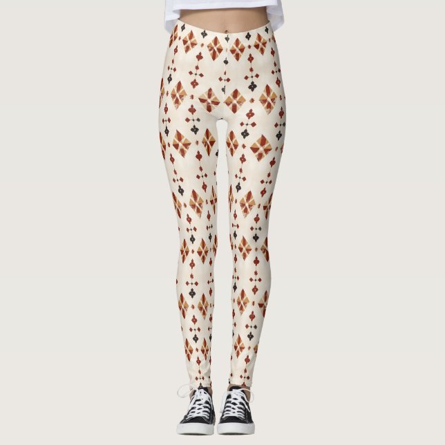 Legging Padrão de país retrô (Frente)