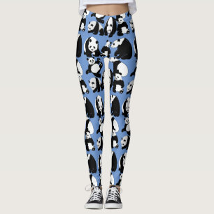 Legging Padrão de Panda LBlue BG