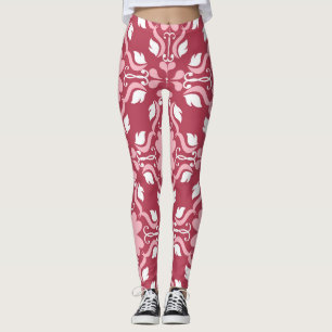 Legging Padrão de papel de parede verde bege e perfeito.