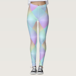 Legging Padrão de Pastel Squares