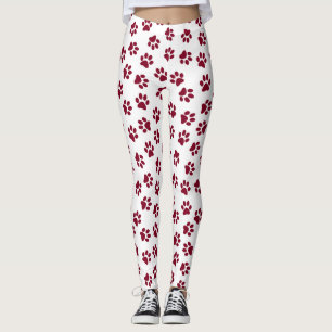 Legging Padrão De Patas, Patas Cachorros, Patas Turvas