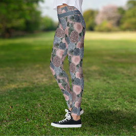 Legging Padrão de pedreiro suave com mudas com sua própria