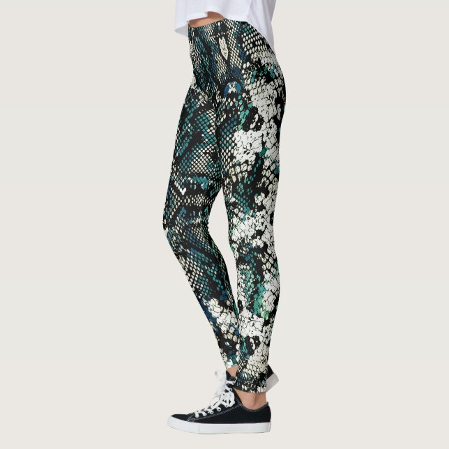 Legging Padrão de Pele de Cobra  (Esquerda)