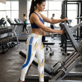 Legging Padrão de Pena Boêmio