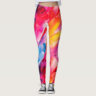 Legging padrão de pinceladas 2